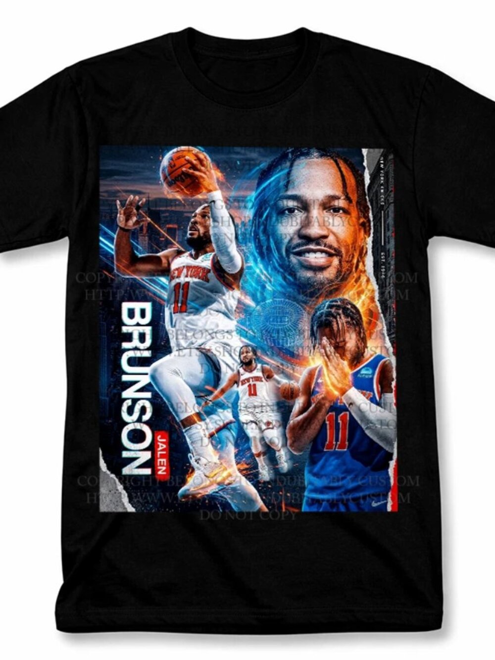 Jalen Brunson New York Knicks Graphic T Shirt 257